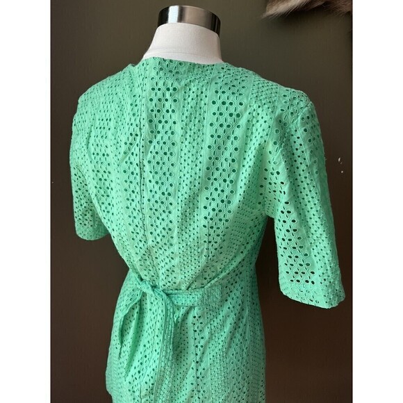Stockholm Atelier Other Story’s NWT Green Button Down Tie Back Summer Dress Sz 6 - Picture 4 of 8